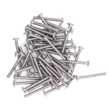 50 piezas de tornillos de cabeza de botón con brida M4x30 mm de acero inoxidable
