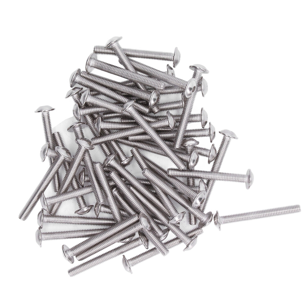 50Pcs Flanged Button Head Screws A2â70 Stainless Steel Buttons Heads Socket Caps Bolts Kitm4x30mm 4131321864401