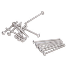 50 piezas de tornillos de cabeza de botón con brida M3x40mm acero inoxidable