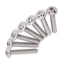 50 piezas A2-70 tornillos de cabeza de botón con brida M6x35mm acero inoxidable
