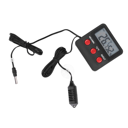 Humidity Temperature Gauge Mini Thermometer Digital Display Temp Sensor Meter Hygrometer DTH‑74 2