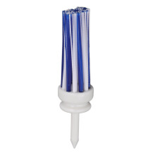 Plastik-Golftee mit langem Ballbasis 83 mm, Weiß & Blau, geringe Reibung
