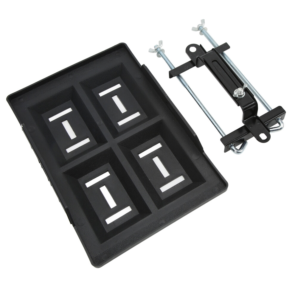 Heavy Duty Car Boat Battery Holder Hold Down Tray With Adjustable Bracket Universal For 27 30 31 Series Batteries(28 Tray +23 Stand ) 4961321865616