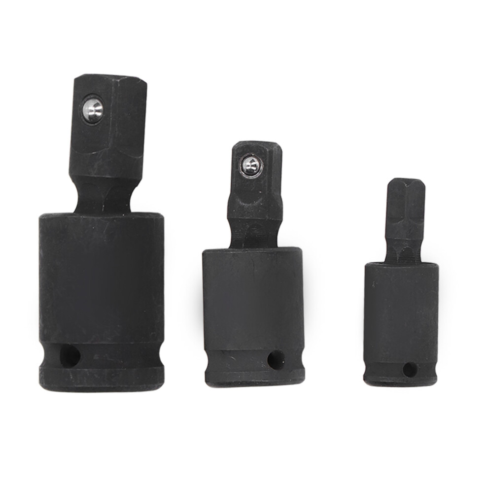 3Pcs Universal Joint Socket Adapter 1/2 1/4 3/8 Drive Impact Adapter Socket Extension Adapter 8421321867073