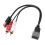 Cable USB RCA de 8 pines, 23 cm, negro, Cube/Juke/Versa 16