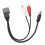 Cable USB RCA de 8 pines, 23 cm, negro, Cube/Juke/Versa 10
