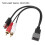 Cable USB RCA de 8 pines, 23 cm, negro, Cube/Juke/Versa 12