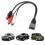 Cable USB RCA de 8 pines, 23 cm, negro, Cube/Juke/Versa 13