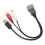 Cable USB RCA de 8 pines, 23 cm, negro, Cube/Juke/Versa 1