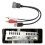 Cable USB RCA de 8 pines, 23 cm, negro, Cube/Juke/Versa 14