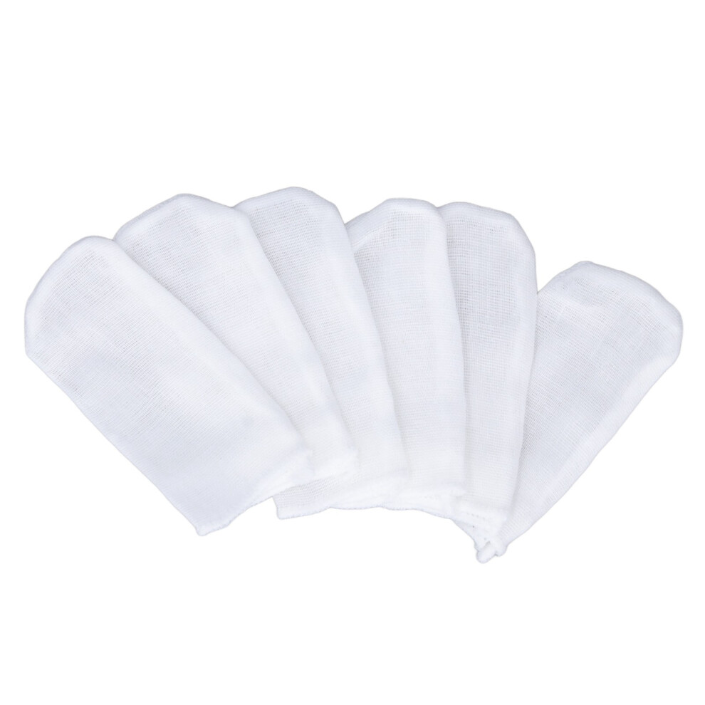 6 Pcs Baby Finger Brush Cotton Gauze Finger Brush Soft Toothbrush Teeth Tongue Cleaner for Baby Kids