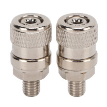 2 piezas M8x35mm terminal de corriente agujero de 4 mm níquel 60 A