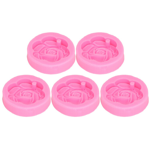 5 pièces moules en silicone camélia rose flexibles 1