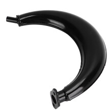 Silencieux d'échappement demi-lune 40 mm noir 49cc-80cc