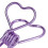 20 trombones violets - Élégant 1,5 x 2,8 cm 6