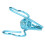 20 pezzi fermacopie blu 1,5 x 2,8 cm in ferro 4