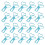 20 pezzi fermacopie blu 1,5 x 2,8 cm in ferro 2