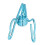 20 pezzi fermacopie blu 1,5 x 2,8 cm in ferro 13