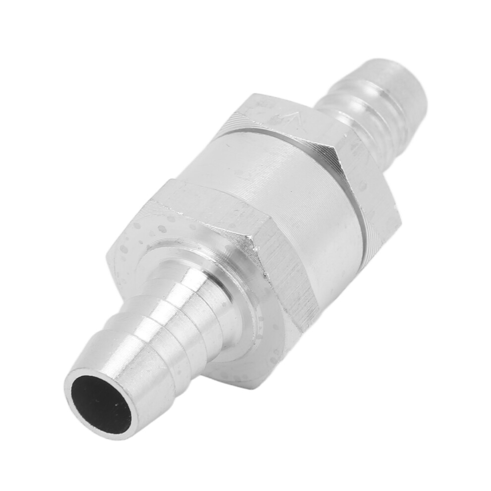 Non Return One Way Check Valve Aluminum Alloy Universal For Fuel Gasoline Oil Petrol Diesel Water10mm/0.39In 8141321869920