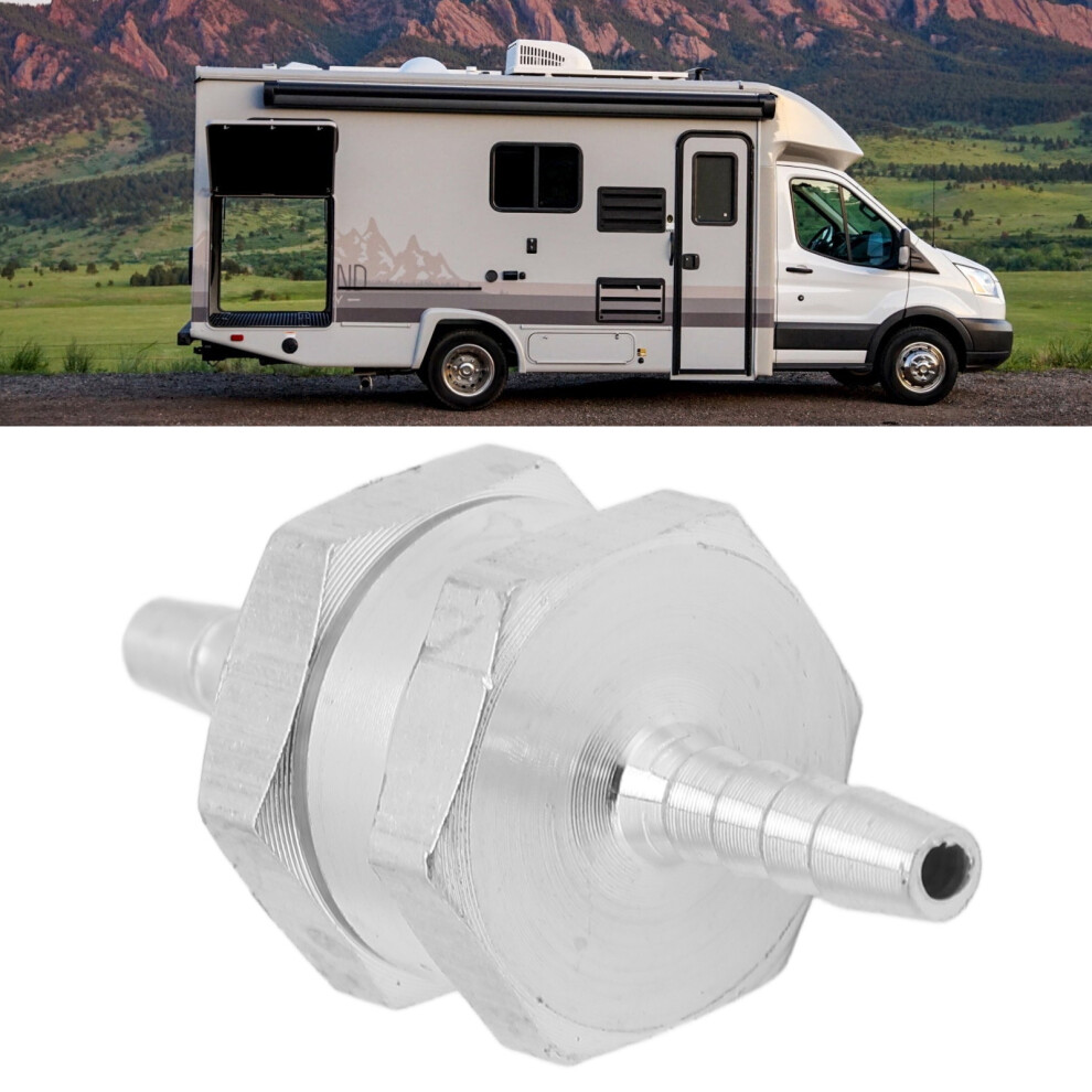 Non Return One Way Check Valve Aluminum Alloy Universal For Fuel Gasoline Oil Petrol Diesel Water4mm/0.16In 7691321869945