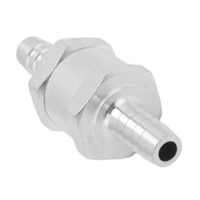 Válvula de retención unidireccional de aluminio 8 mm/0,32 pulg. plateado