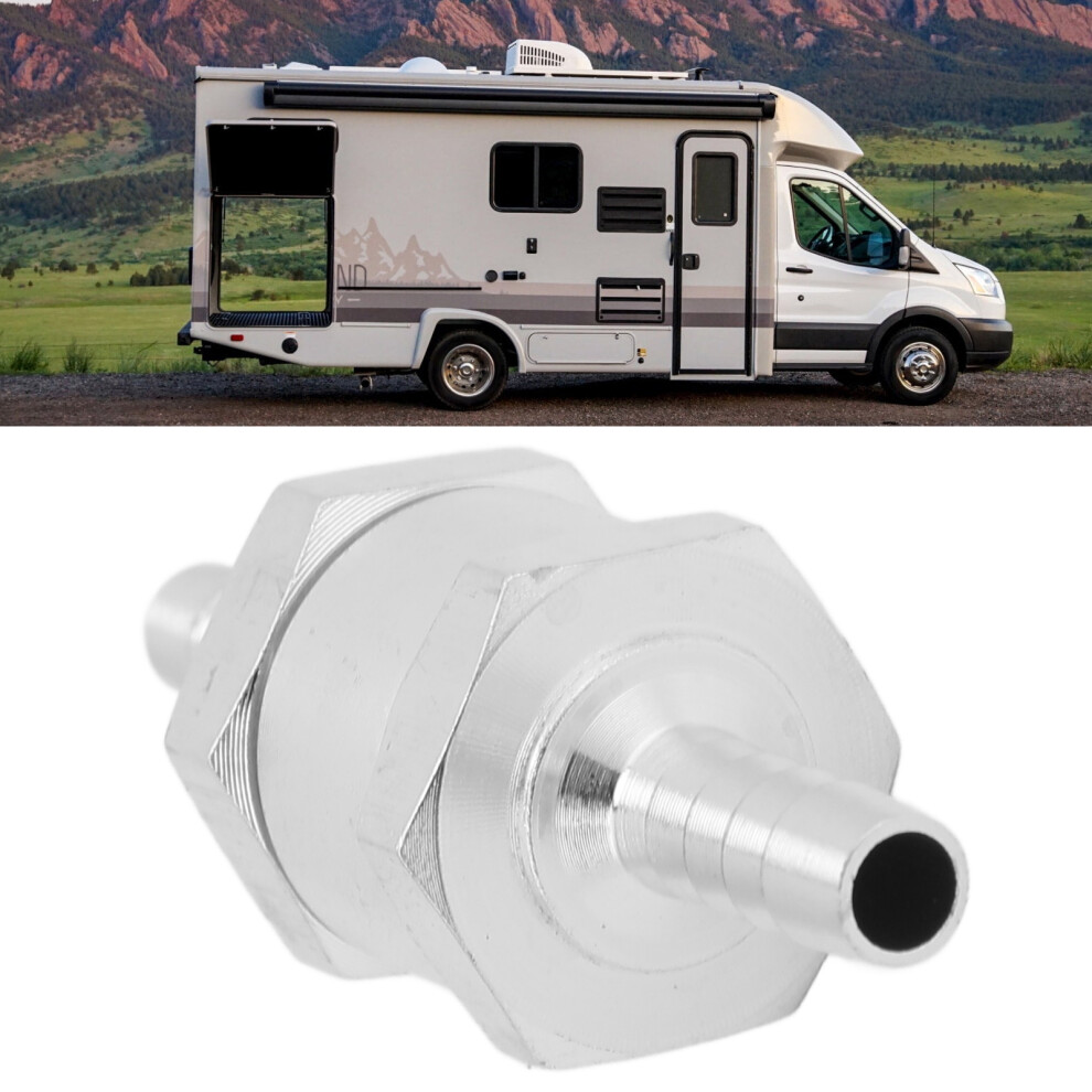 Non Return One Way Check Valve Aluminum Alloy Universal For Fuel Gasoline Oil Petrol Diesel Water6mm/0.24In 9381321869967