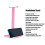 Supporto per cuffie Z1 Rosa ABS Compatto Salvaspazio 5