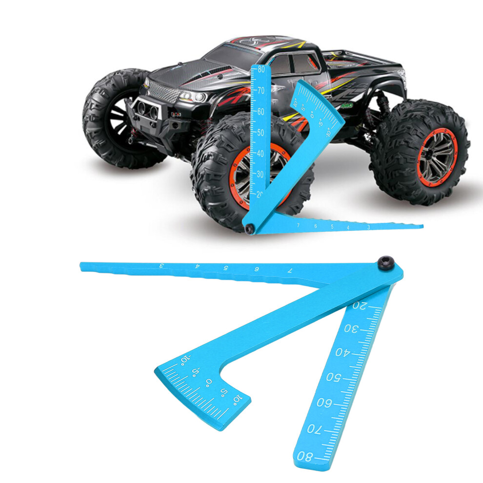 Rc Adjustable Aluminium Measure Caliper Wheel Height Rim Camber Angle Ruler Tool Universalblue 9301321870800