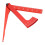 Righello per camber in alluminio RC universale rosso 20 g 12