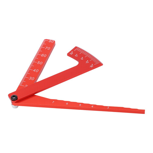 Righello per camber in alluminio RC universale rosso 20 g 1