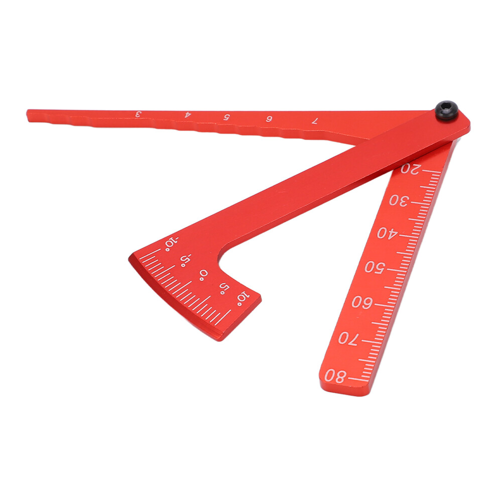 Rc Adjustable Aluminium Measure Caliper Wheel Height Rim Camber Angle Ruler Tool Universalred 9301321870824