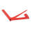 Righello per camber in alluminio RC universale rosso 20 g 13