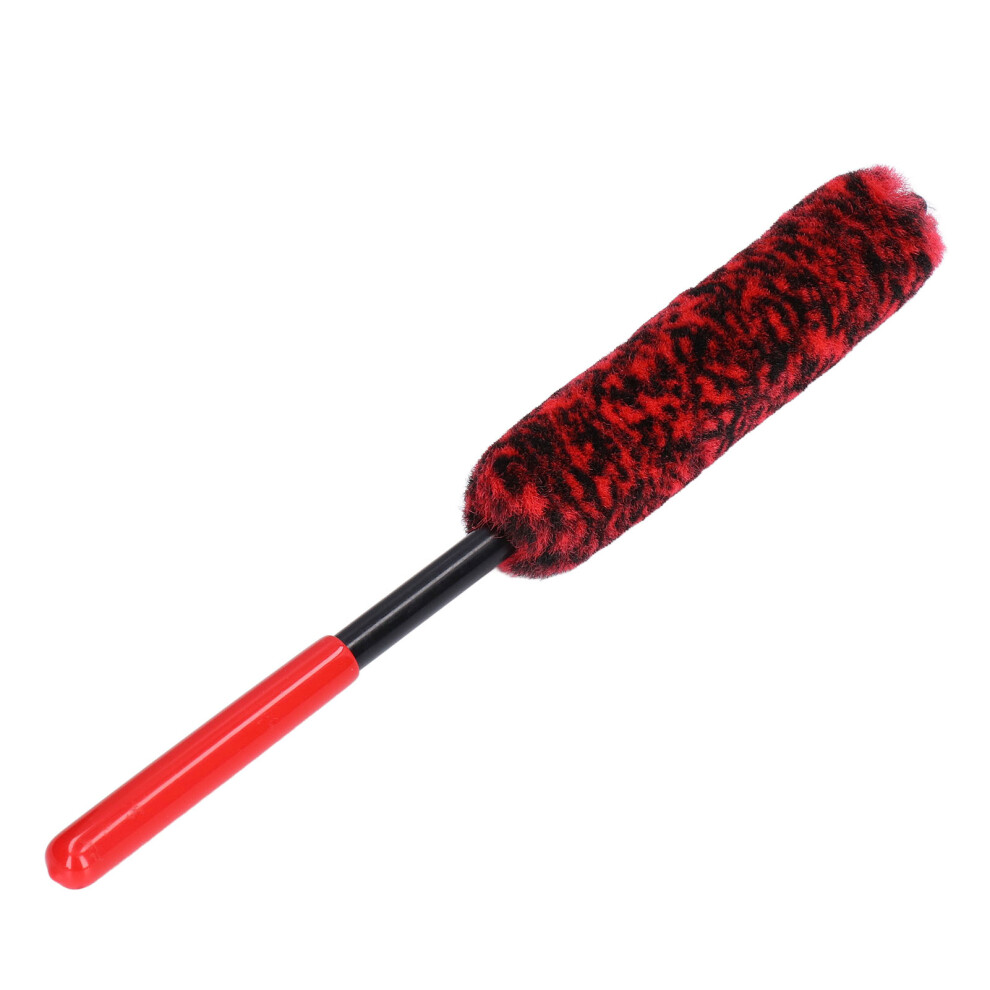 Universal Car Wheel Hub Cleaning Brush Flexible Long Handle Car Tire Detailing Brush Red 4231321871963