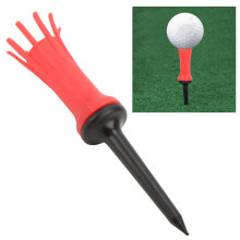 tee da golf in gomma elastica 8 artigli chiodi a sfera plastica a bassa resistenza rossa tee da golf