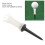 8-Claw Tee da golf 86 mm 6 g bianco trasparente 8