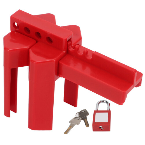 Candado para válvula de bola roja DN8-DN50 38 mm 1