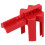 Candado para válvula de bola roja DN8-DN50 38 mm 5
