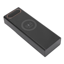L20 QC 22.5W+15W Wireless Charging Battery Case 20x18650 Battery Box DIY Power Bank(Black )