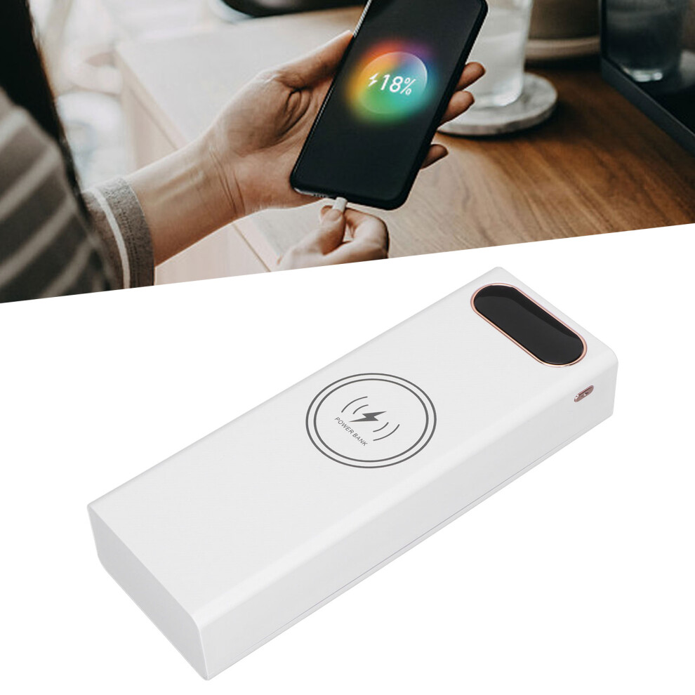L20 Qc 22.5W+15W Wireless Charging Battery Case 20X18650 Battery Box Diy Power Bank( ) White 7901321873324