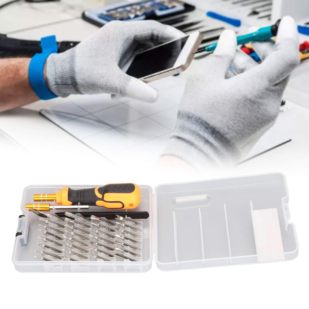 Ratcheting Screwdriver Set High Hardness Ergonomic Design Nonslip Handle Multi Bit Set Screwdriver