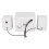 Enceinte 2.1 canaux alimentée par USB avec LED RVB blanche 8