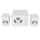 Enceinte 2.1 canaux alimentée par USB avec LED RVB blanche 1