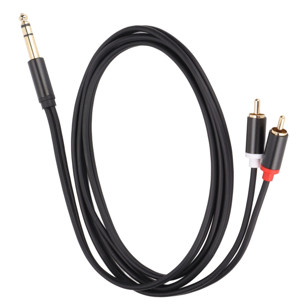 6.35mm to 2 RCA Cable Gold Plated Series 1/4 Inch to 2 RCA Male Stereo Audio Adapter Y Splitter RCA Cable1.5m-image-OPC-PHVTWPT-NEW
