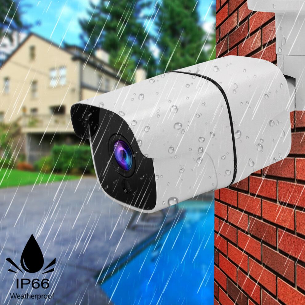 Outdoor Security Camera Hd 1080P 2Mp Ip66 Waterproof Infrared Night Vision Wide Angle For Home Officepal 4681321875001