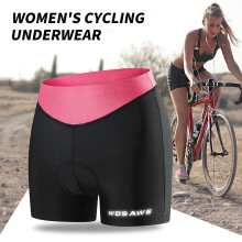 Shorts de ciclismo acolchados para mujer 145g L negro/blanco
