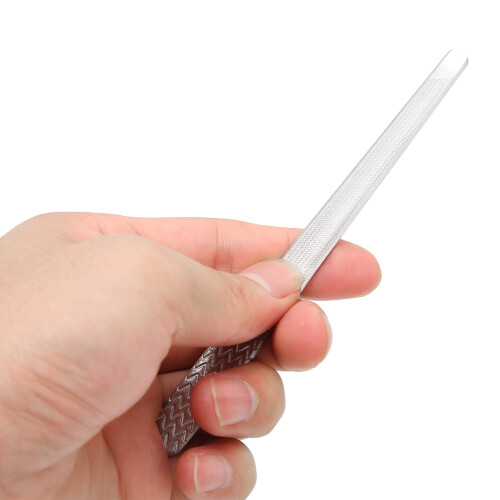 Lima para uñas de acero inoxidable - doble cara plateada 2