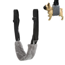 Marsupio per cane M in pile corallo regolabile