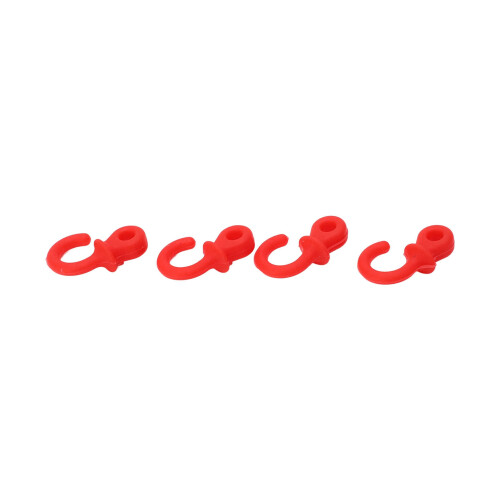 4Pcs Archery Bow String Silencers Monkey Tail Compound Bow String Stabilizer Shock Absorption for Ourdoor TrainingRed