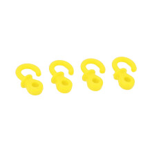 4 piezas de silenciadores para cuerda de arco Monkey Tail amarillos 14g