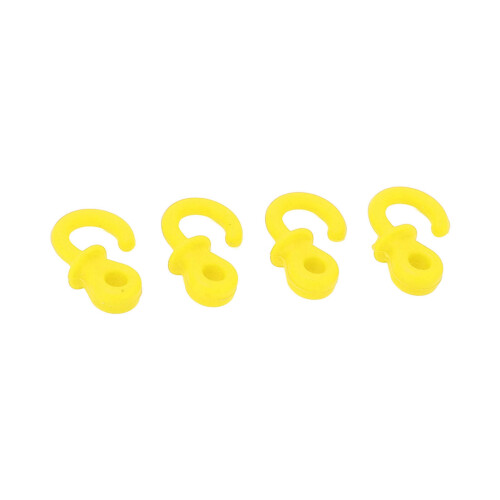 4Pcs Archery Bow String Silencers Monkey Tail Compound Bow String Stabilizer Shock Absorption for Ourdoor TrainingYellow
